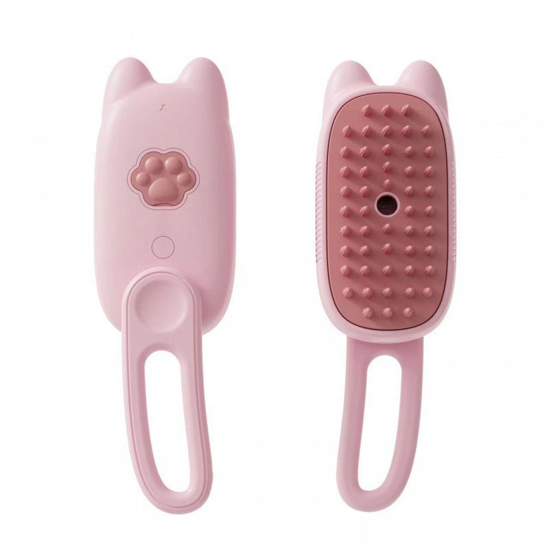 Electric Pet Grooming Spray Brush with Steam Function